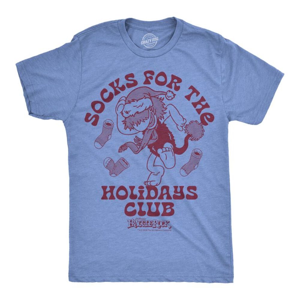 Mens Socks For The Holidays Club Jim Henson's Fraggle Rock Tee